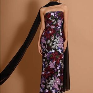 ISO: Azazie Galira Floral Maxi Dress